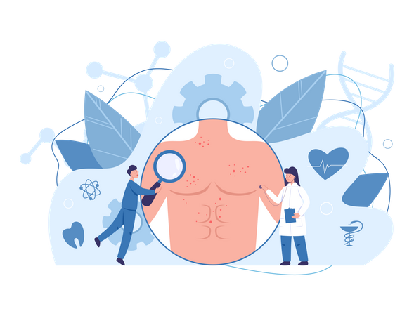 Allgemeiner Gesundheitscheck  Illustration
