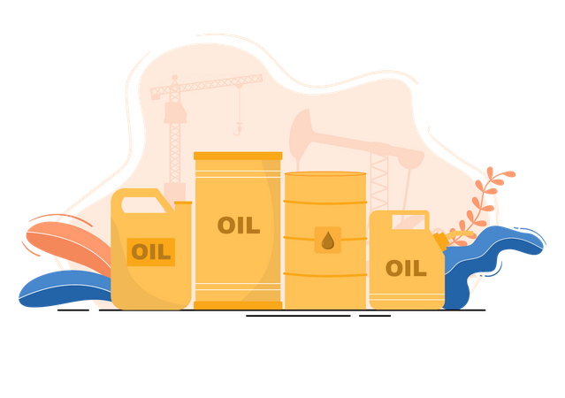 Almacenamiento de petróleo  Ilustración