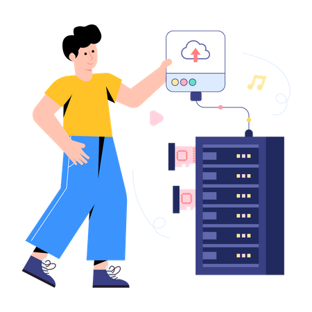 Almacenamiento de datos  Ilustración