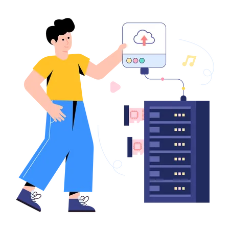 Almacenamiento de datos  Ilustración