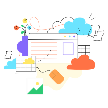 Almacenamiento en la nube  Ilustración