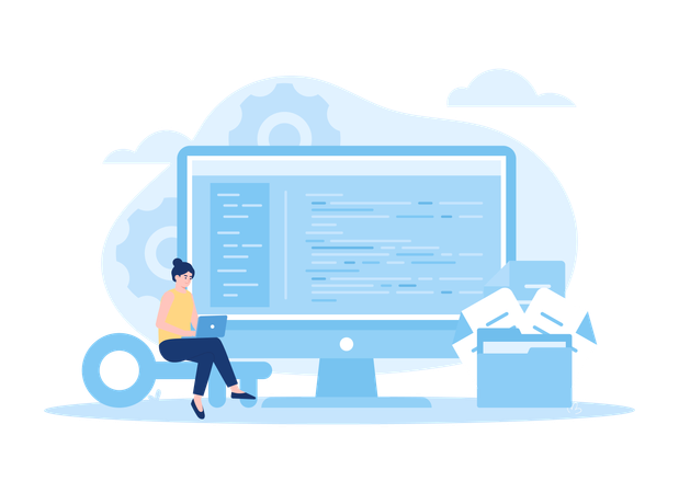 Alojamiento web  Illustration