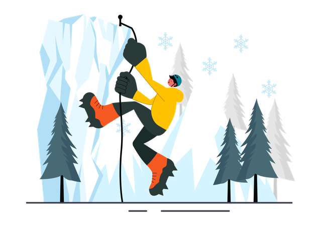 Alpine Climber  Illustration