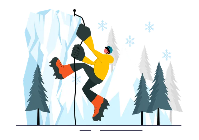 Alpine Climber  Illustration