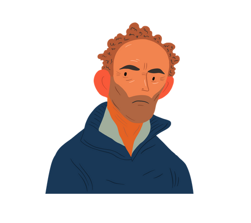 Alter Mann  Illustration