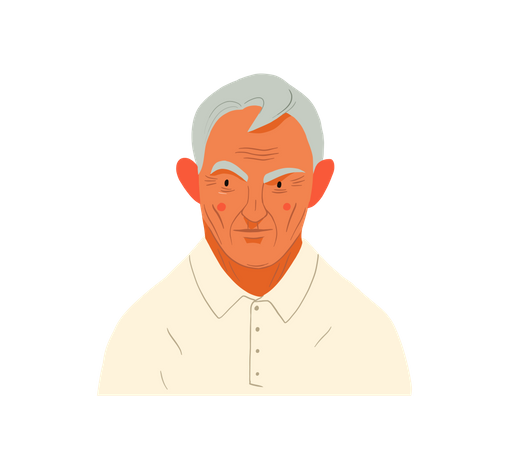 Alter Mann  Illustration