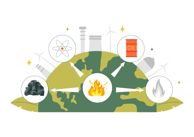 Alternativas de energía renovable  Ilustración