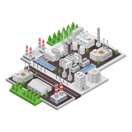 Alternative green electric generation station  Illustration