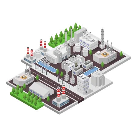 Alternative green electric generation station  Illustration