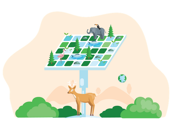 Alternative Green Energy  Illustration