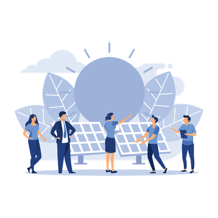 Alternative renewable energy source  Illustration