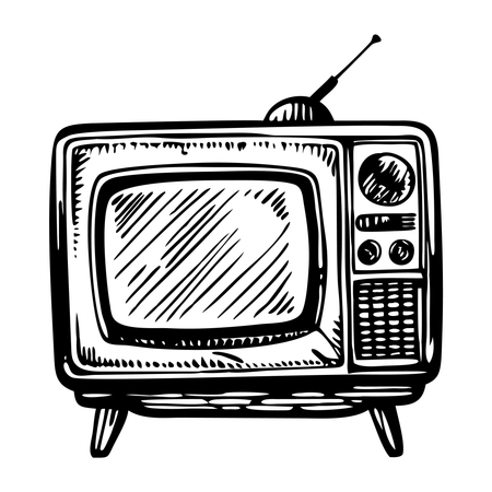 Alter Fernseher  Illustration