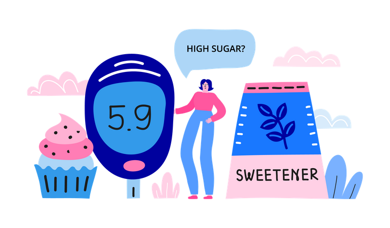 Azúcar alto  Ilustración