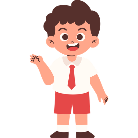 Apresentação de aluno do ensino fundamental  Ilustração