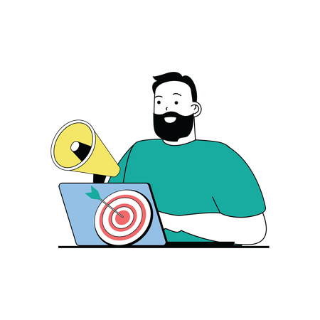 Alvo do cliente  Ilustração