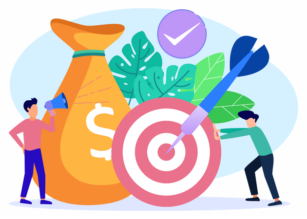 Meta financeira  Illustration