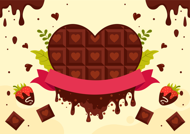Amantes del chocolate  Ilustración