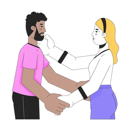 Amantes inter-raciais  Illustration