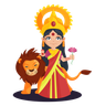 illustrations of amba goddess
