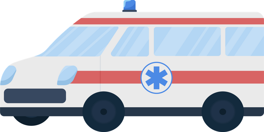 Voiture d'ambulance  Illustration