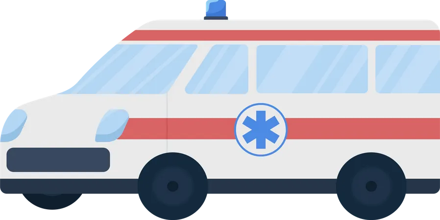 Voiture d'ambulance  Illustration