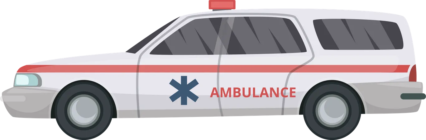 Voiture d'ambulance  Illustration