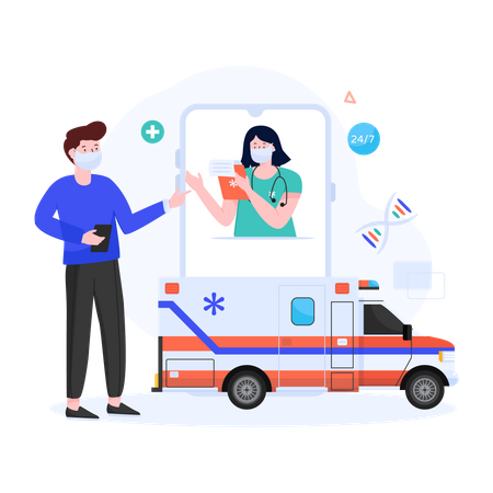 Ambulância  Ilustração