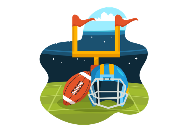 American Football  Illustration