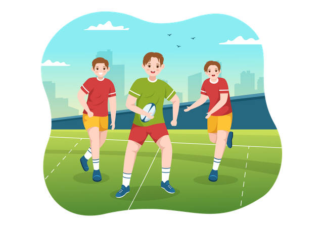 American Football match  Illustration