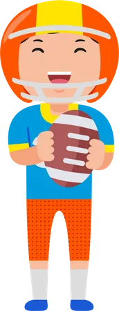 American Football Player  Illustration