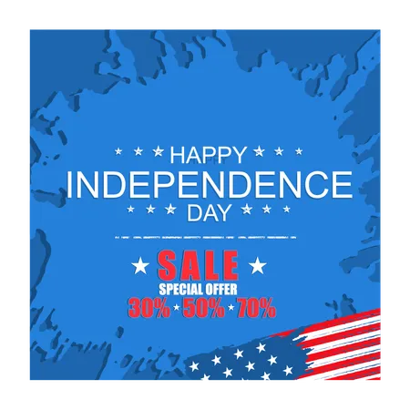 American Independence Day sale  Illustration