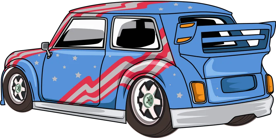 Amerikanischer Oldtimer  Illustration