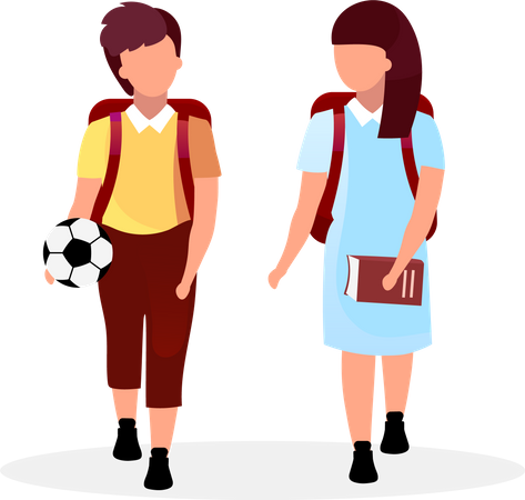 Amigos da escola  Ilustração