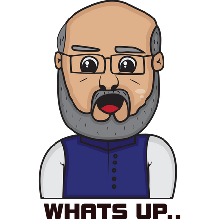 Amit Shah  Illustration