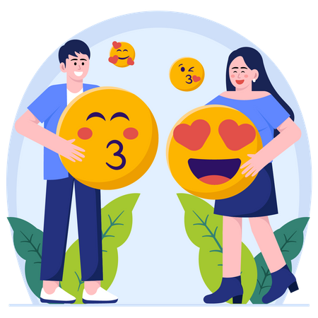 Amour Emoji  Illustration
