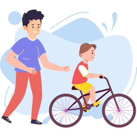 Amour sans fin parents et enfants  Illustration
