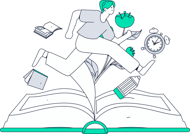 Amoureux des livres  Illustration