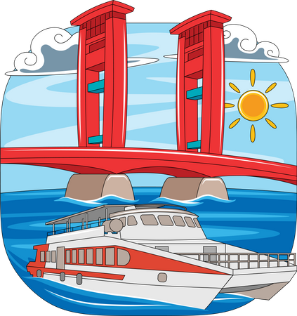 Ampera Bridge  Illustration