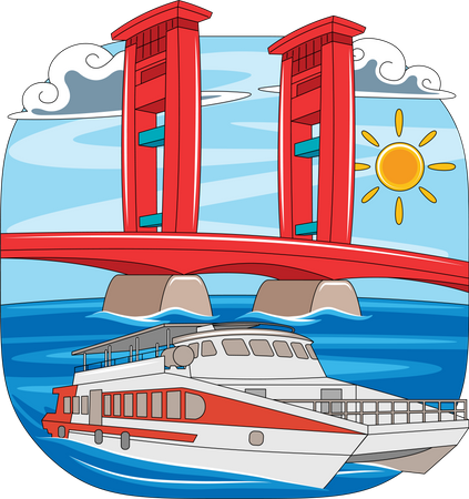 Ampera Bridge  Illustration