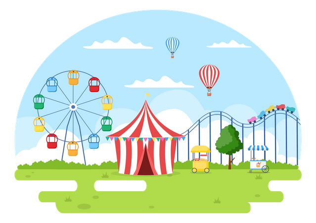 Amusement park Illustration
