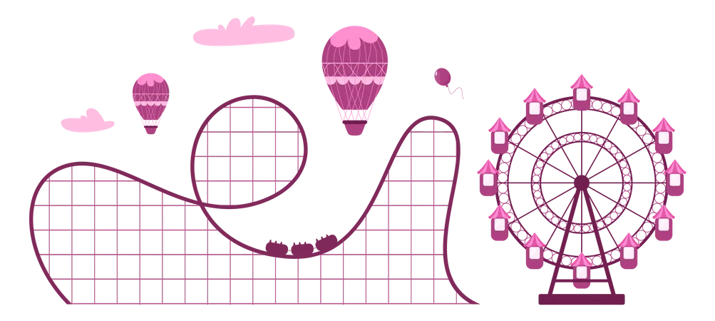 Amusement park  Illustration