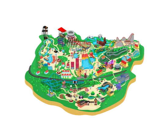 Amusement Park  Illustration