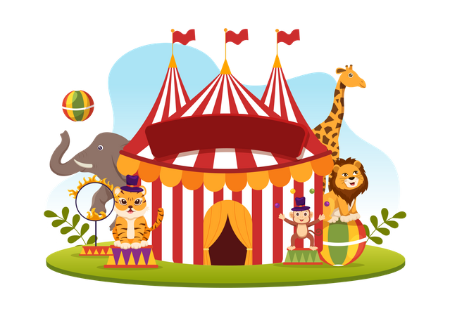 Amusement park  Illustration