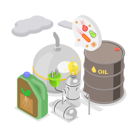 Anaerobic Digestion  Illustration