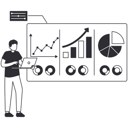 Analisando dados de negócios  Illustration