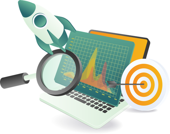 Analisando o lançamento de uma startup empresarial  Illustration