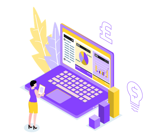 Análise da web  Ilustração