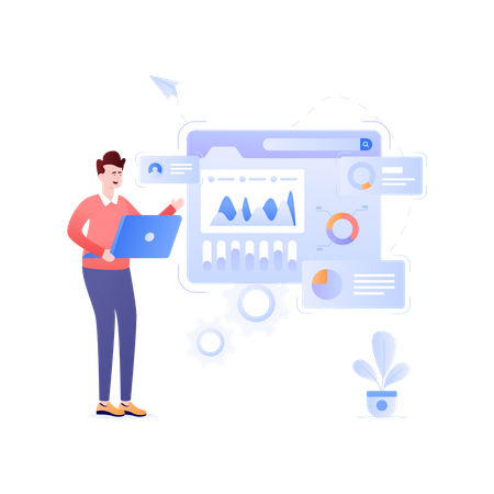 Análise da Web  Ilustração