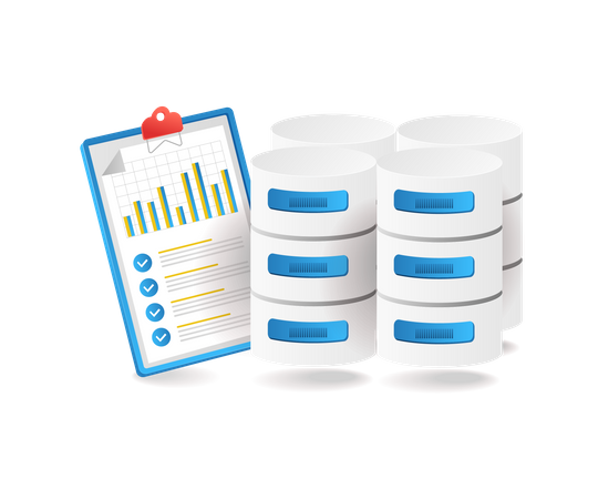Análise de banco de dados  Ilustração