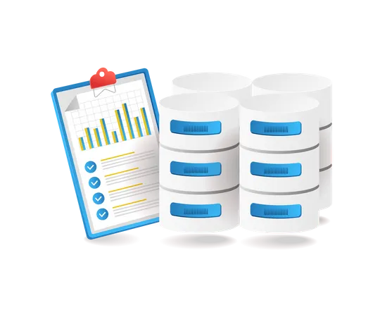 Análise de banco de dados  Ilustração